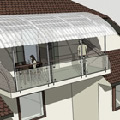 Zadaszenie balkonu- w trakcie realizacji