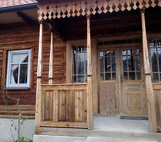 Ganek - dom z bali w Wielkopolsce